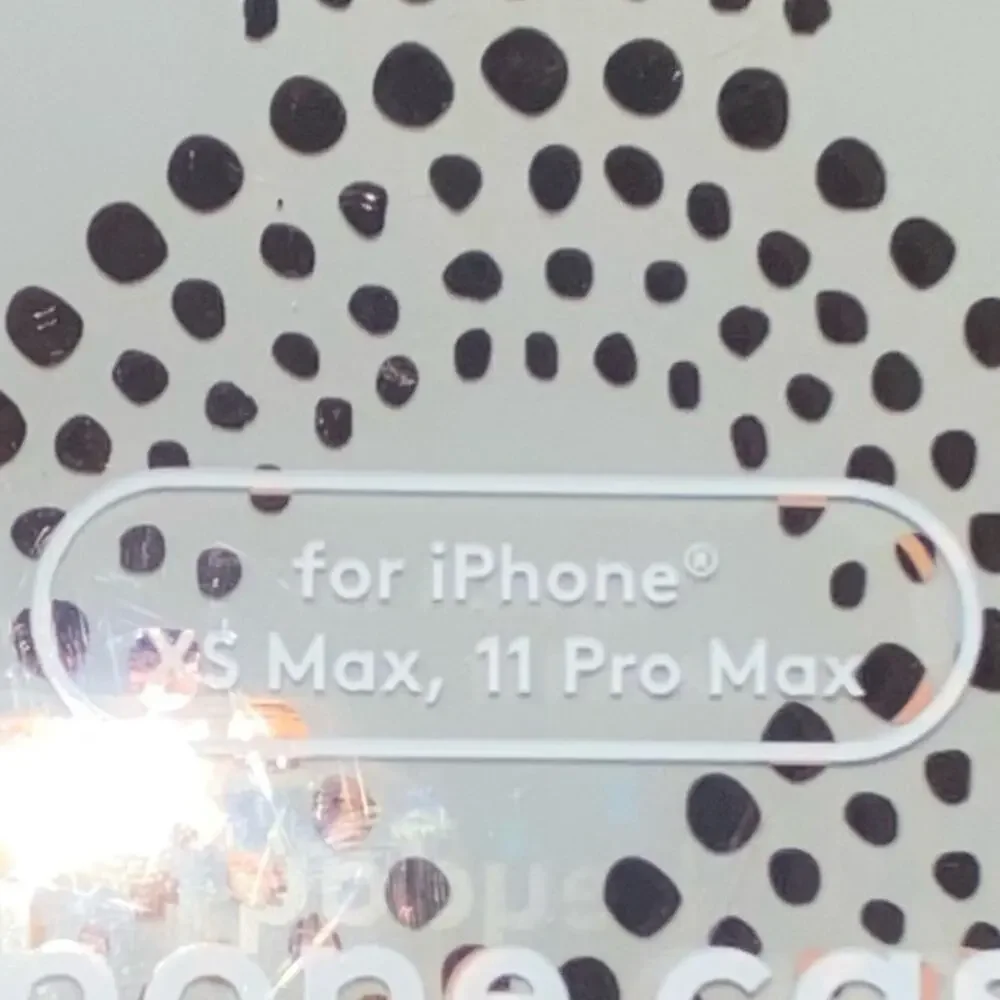 Heyday iPhone‎ XS Max 11 Pro Max Case Clear Dot Pattern Slim NWT